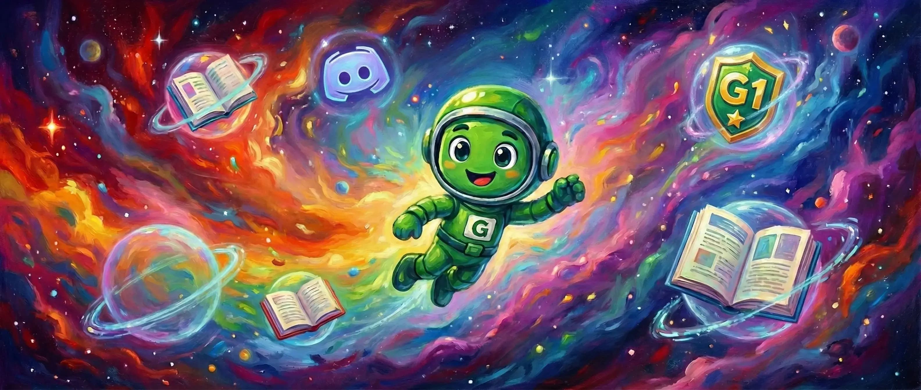 Greeny in space